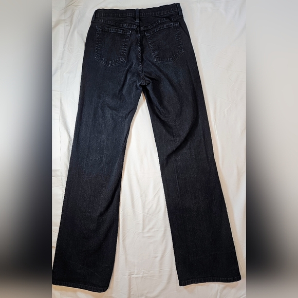 NYDJ Not Your Daughters Jeans Womens Black Distressed Straight Leg Jeans Size 10 - Picture 11 of 12